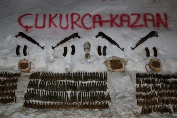 'Eren-9 Kazan/Han Yaylası-1' operasyonunda silah ve m&uuml;himmat ele ge&ccedil;irildi