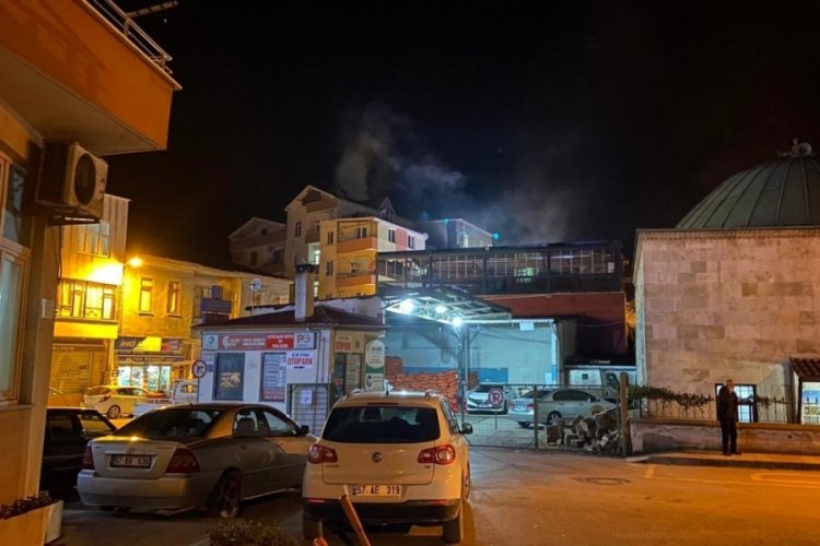Sinop'ta baca yangını korkuttu