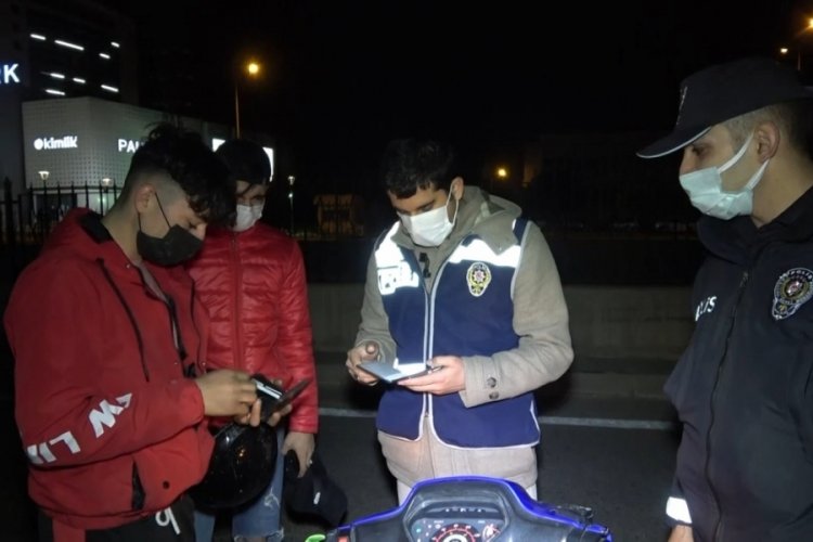 Bursa'da "motosikletim bozuldu" bahanesi işe yaramadı