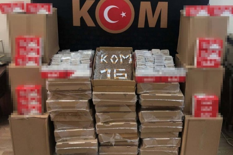 Bursa'da ka&ccedil;ak sigara operasyonunda 5 kişiye g&ouml;zaltı