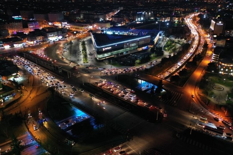 Bursa'da trafik yoğunluğu!