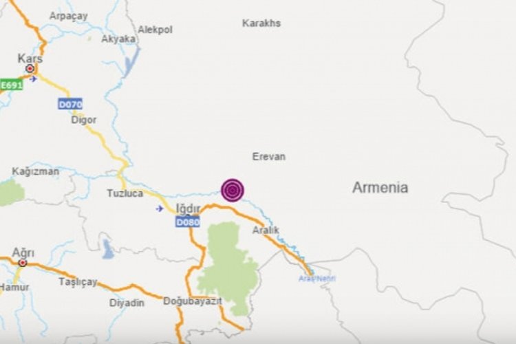 Ermenistan'da deprem! Iğdır ve &ccedil;evresinde hissedildi