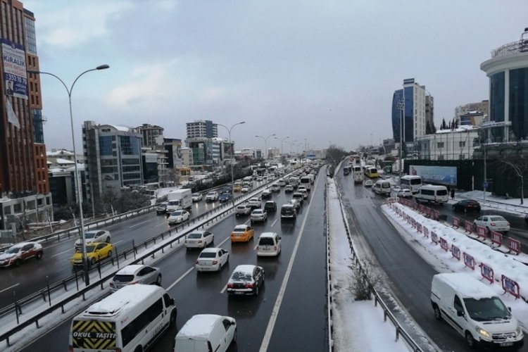 İstanbul'da trafik yoğunluğu