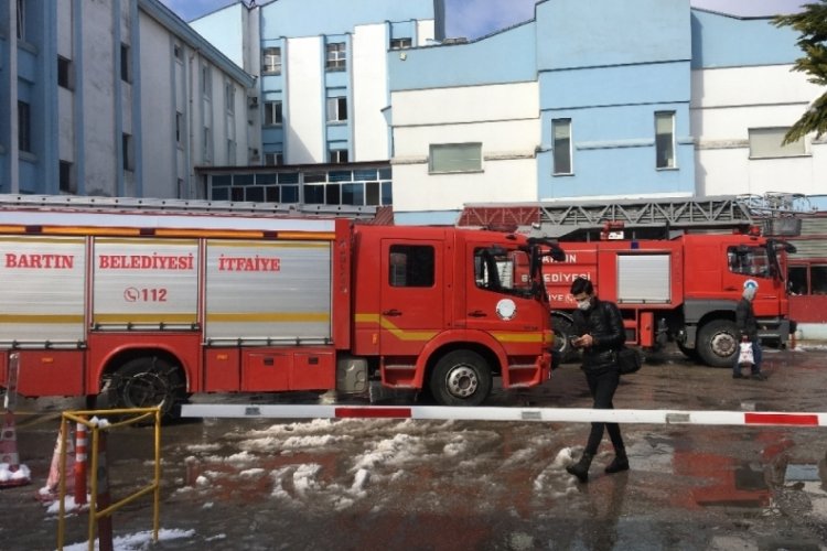 Hastanede yangın paniği