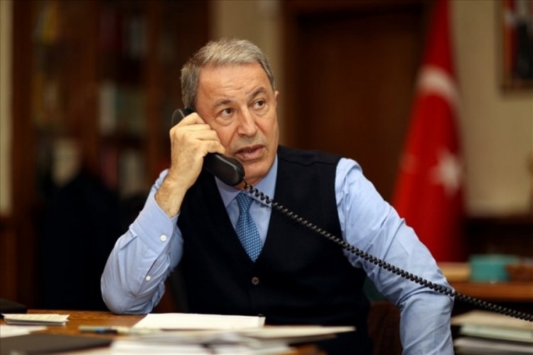 Bakan Akar İngiliz mevkidaşı ile g&ouml;r&uuml;şt&uuml;