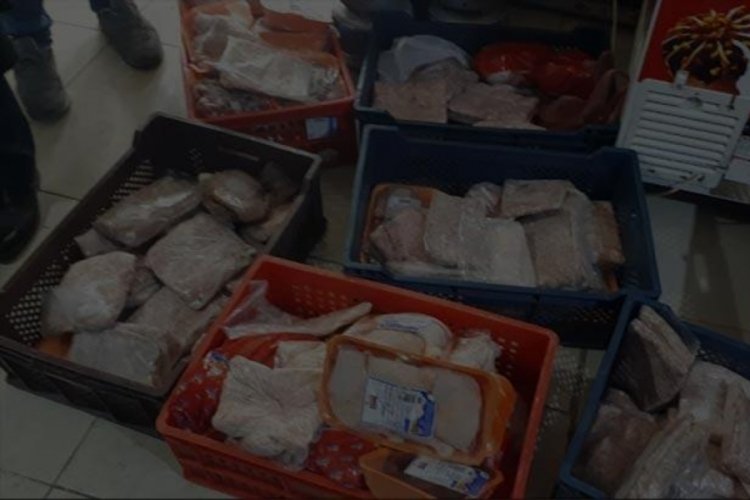 Markette mide bulandıran g&ouml;r&uuml;nt&uuml;!