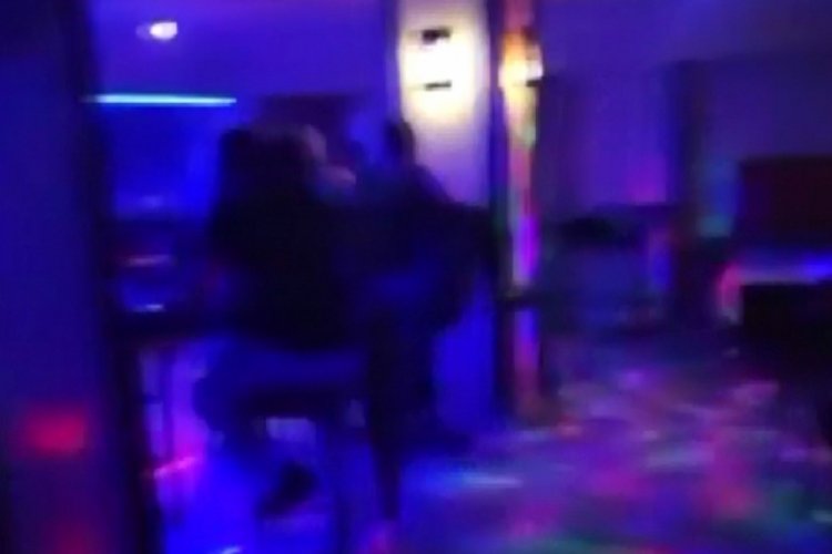 Otelin a&ccedil;ık olan diskosundaki g&ouml;r&uuml;nt&uuml;ler tepki topladı