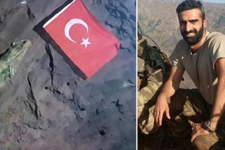 Gara'da şehit d&uuml;şen y&uuml;zbaşı, Karayılan'ın mağarasına T&uuml;rk bayrağı asmış