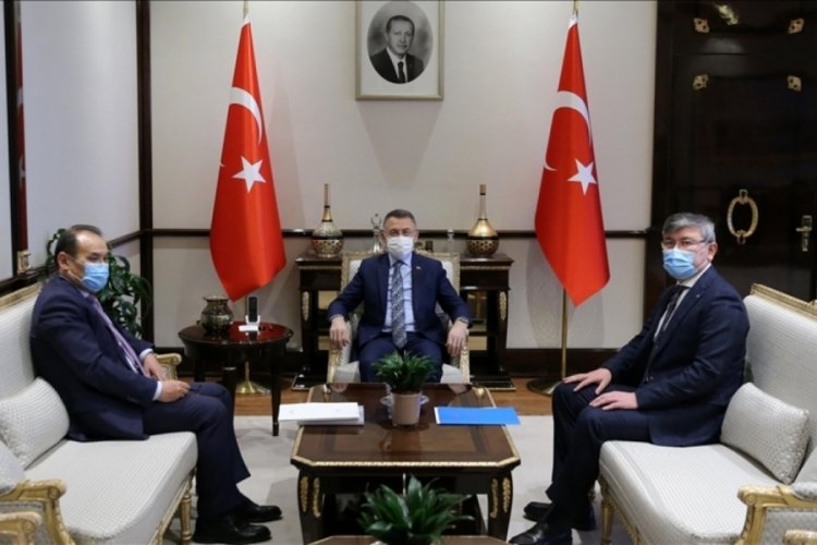 Fuat Oktay, Türk Konseyi Genel Sekreteri Amreyev ile görüştü