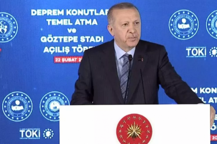 Cumhurbaşkanı Erdoğan İzmir'de temel atma töreninde konuştu