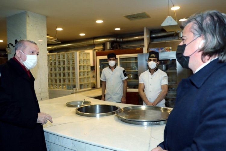 Cumhurbaşkanı Erdoğan esnafı ziyaret etti