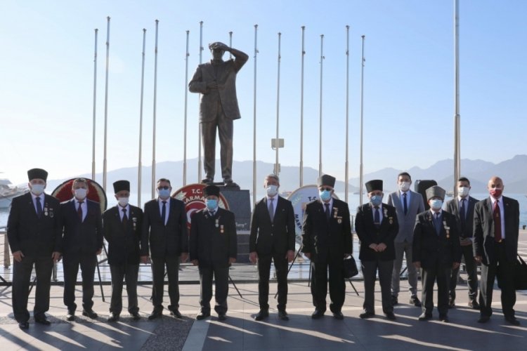 Atatürk'ün Marmaris'e gelişinin 86'ncı yıldönümü törenle kutlandı