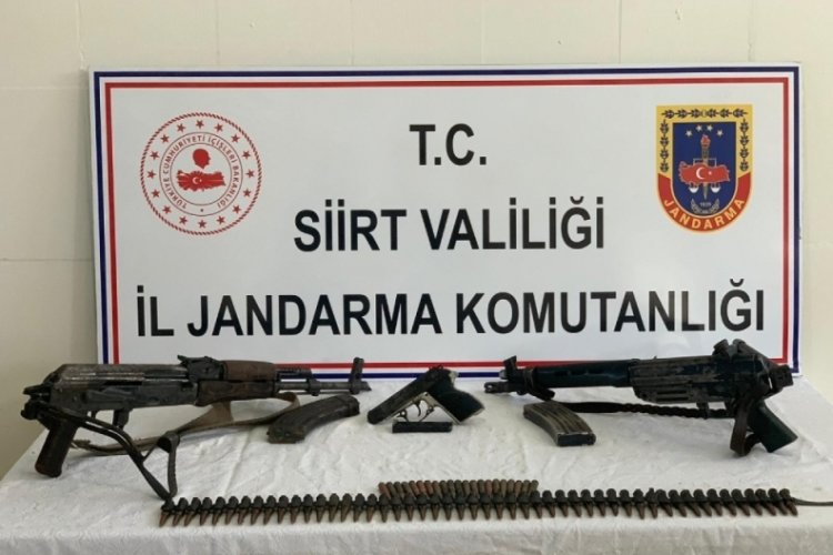 Siirt'te PKK'ya ait m&uuml;himmat ele ge&ccedil;irildi