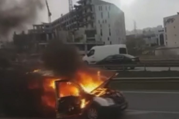 Yanan ara&ccedil; korku sa&ccedil;tı