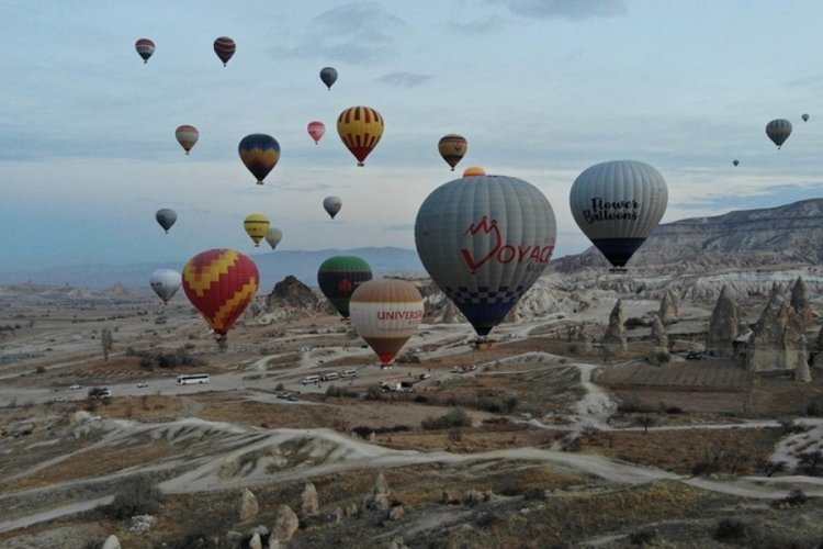 Kapadokya'da balon turları iptal edildi