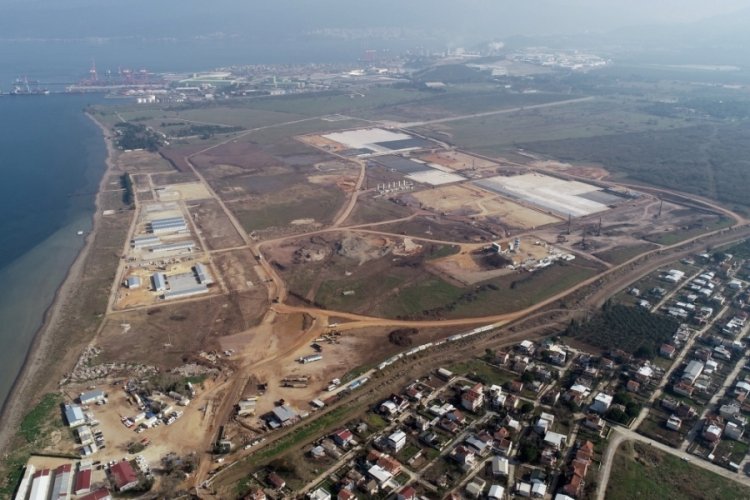 Bursa'da TOGG fabrikasının inşaatı havadan görüntülendi