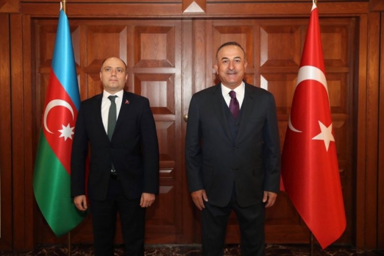 Bakan Çavuşoğlu, Azerbaycan Kültür Bakanı Karimov ile görüştü