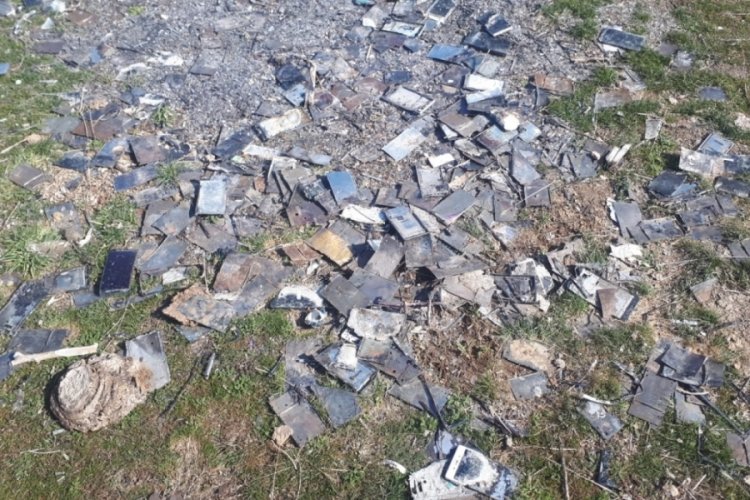 Kayseri'de yakılmış bin adet cep telefonu bulundu