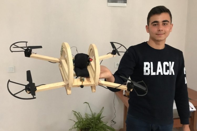 Liseli Osman, tasarladığı 'insanlı dron' için destek arıyor