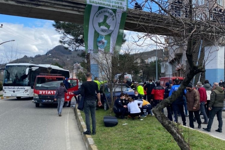 Giresun'da trafik kazası: 1 &ouml;l&uuml;
