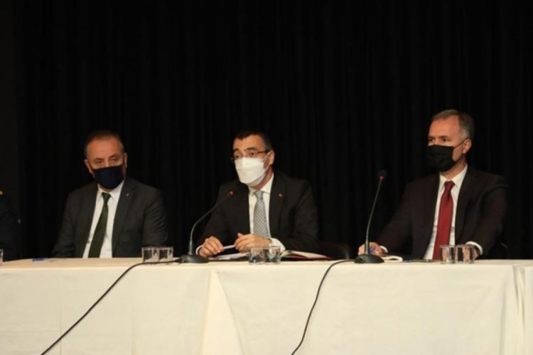 Bursa'da Kaymakam Arslan ile Başkan Taban muhtarlar ve STK temsilcileriyle buluştu
