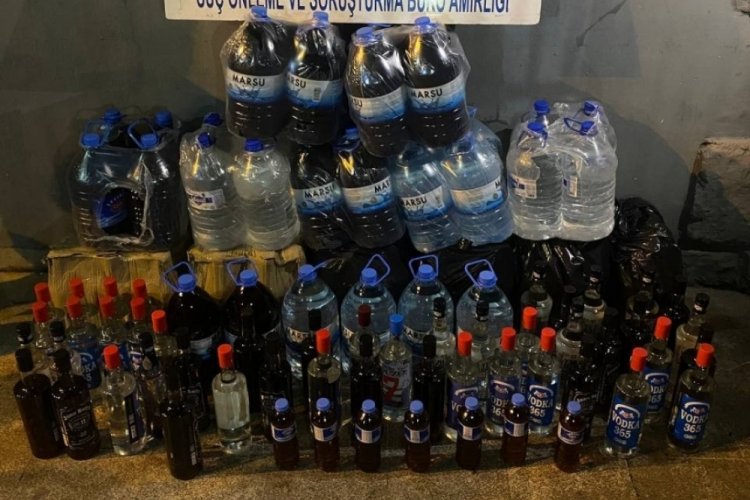Gaziantep'te 321 litre kaçak alkol ele geçirildi