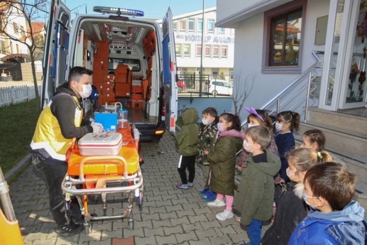 Bursa'da çocuklara ambulans hizmetleri tanıtıldı