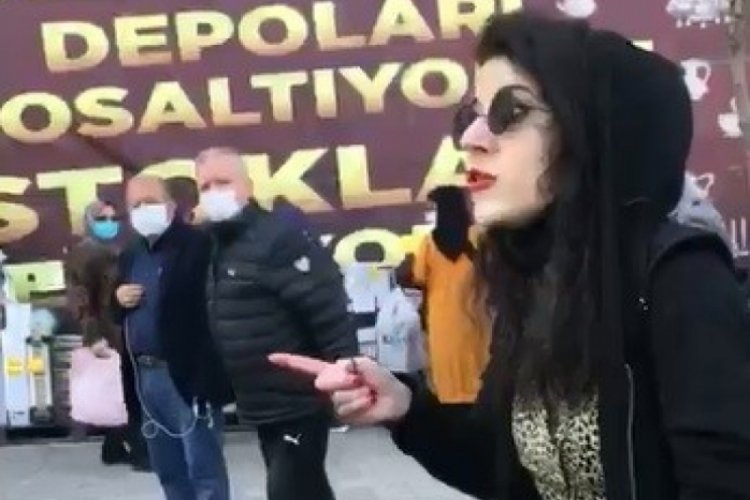 Bursa'da maskeyi de polisi de takmayan kadına ceza