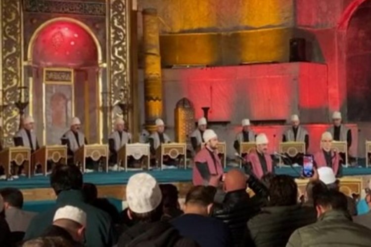Ayasofya'da Mi'raciye okundu