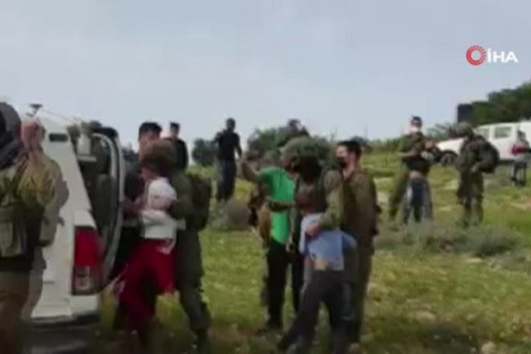 İsrail g&uuml;&ccedil;leri, Batı Şeria'da 5 Filistinli &ccedil;ocuğu g&ouml;zaltına aldı