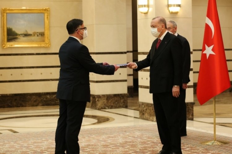Cumhurbaşkanı Erdoğan, Romanya B&uuml;y&uuml;kel&ccedil;isini kabul etti
