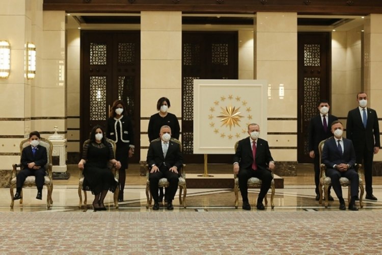 Cumhurbaşkanı Erdoğan, Dominik B&uuml;y&uuml;kel&ccedil;isini kabul etti