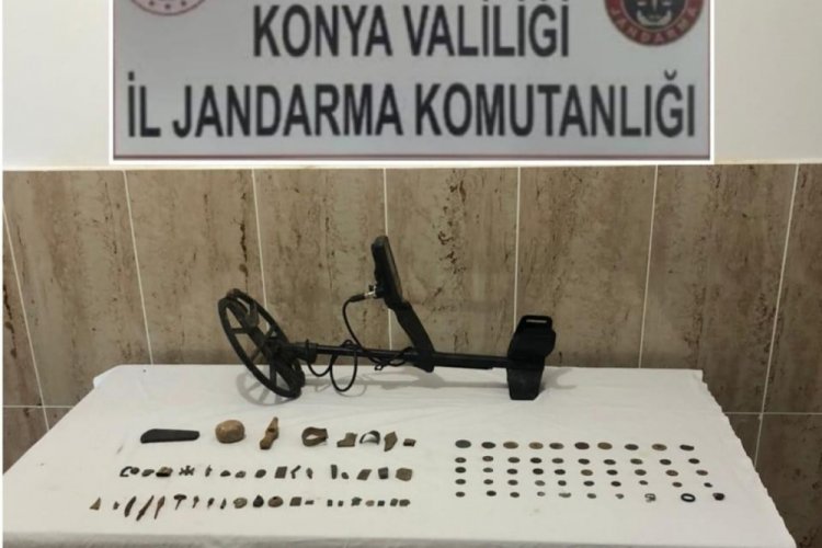 Konya'da 96 par&ccedil;a tarihi eser ele ge&ccedil;irildi