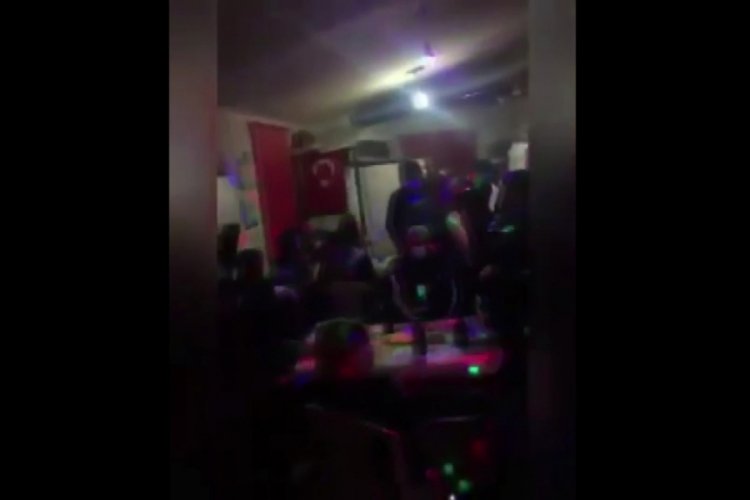 Eğlence merkezine &ccedil;evrilen m&uuml;ştemilata korona baskını