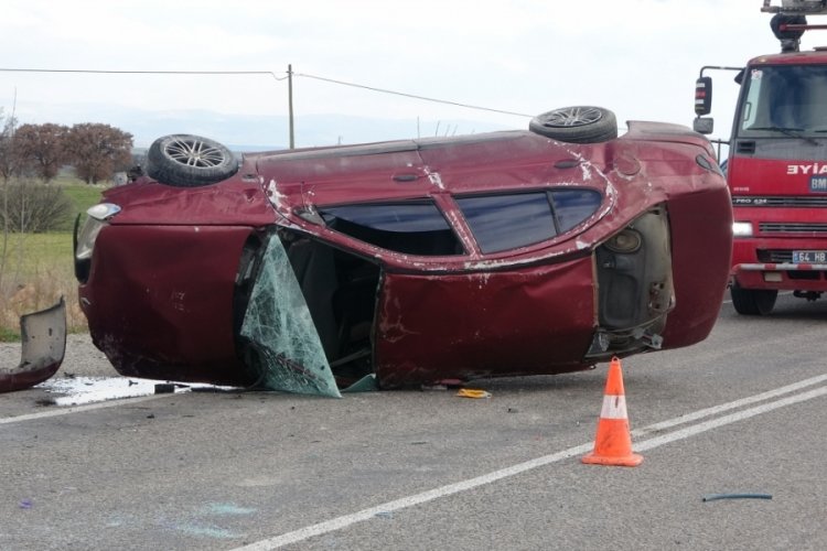 Uşak'ta trafik kazası; 1 ağır yaralı