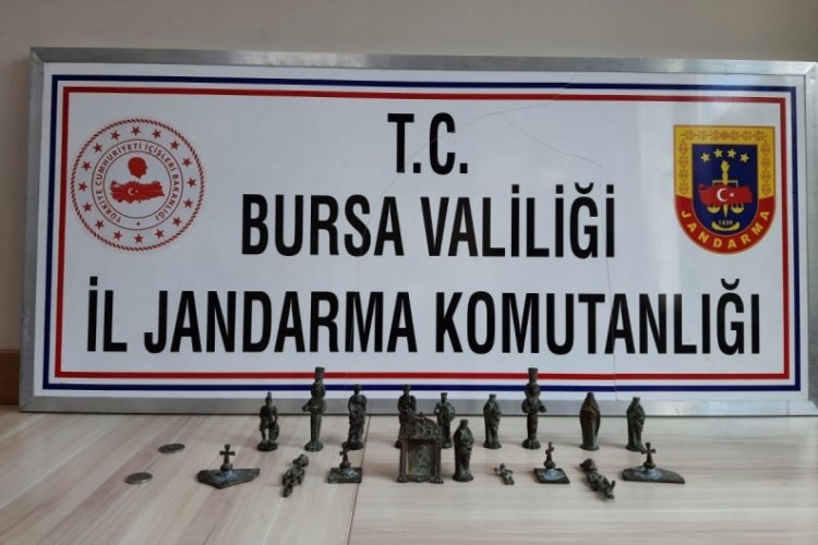 Bursa'da 120 bin dolar değerinde tarihi eser ele ge&ccedil;irildi