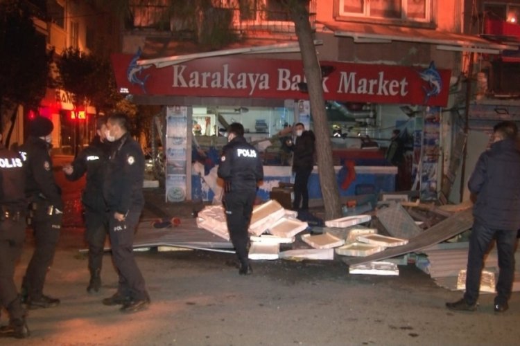 Balık&ccedil;ı d&uuml;kkanında korkutan patlama