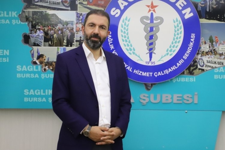 Sağlık-Sen Bursa Şube Başkanı Y&uuml;nk&uuml;l &Ccedil;anakkale zaferini kutladı