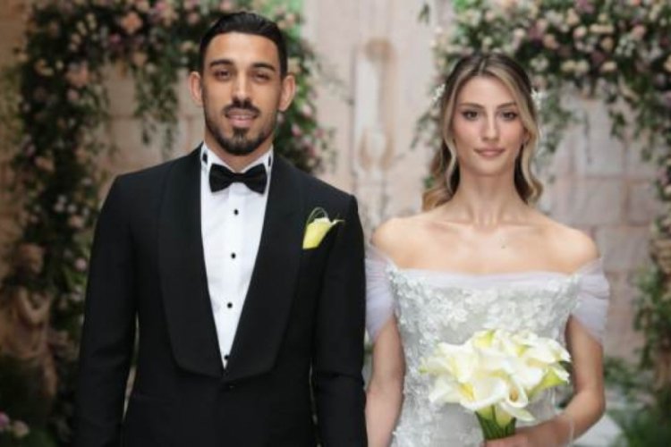 Fenerbah&ccedil;eli futbolcu İrfan Can Kahveci evlendi