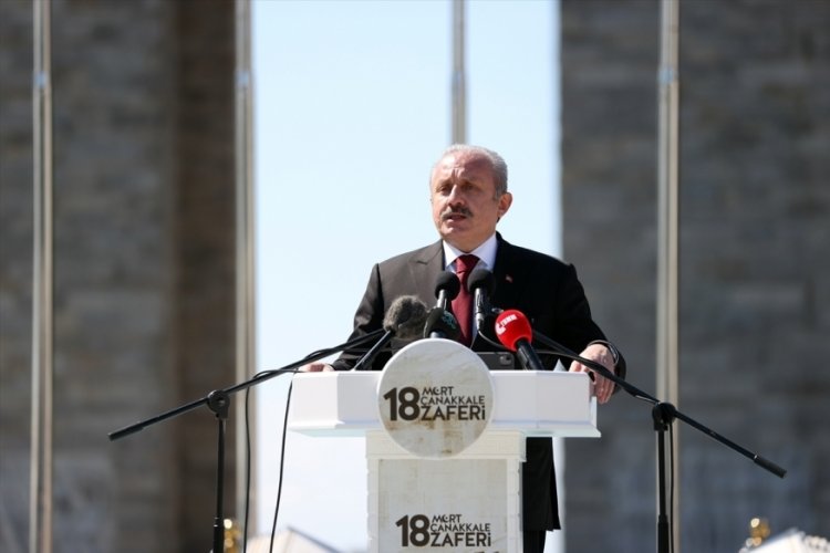 Mustafa Şentop, &Ccedil;anakkale Deniz Zaferi T&ouml;reni'nde konuştu