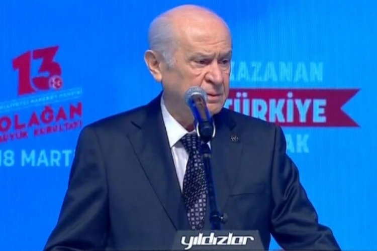 Bah&ccedil;eli'den teşekk&uuml;r konuşması