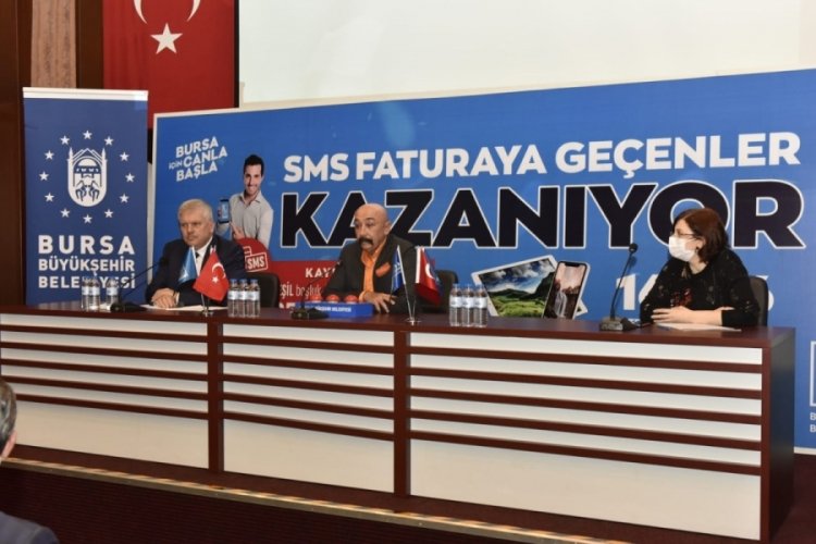 Bursa'da SMS faturaya ge&ccedil;enler kazandı