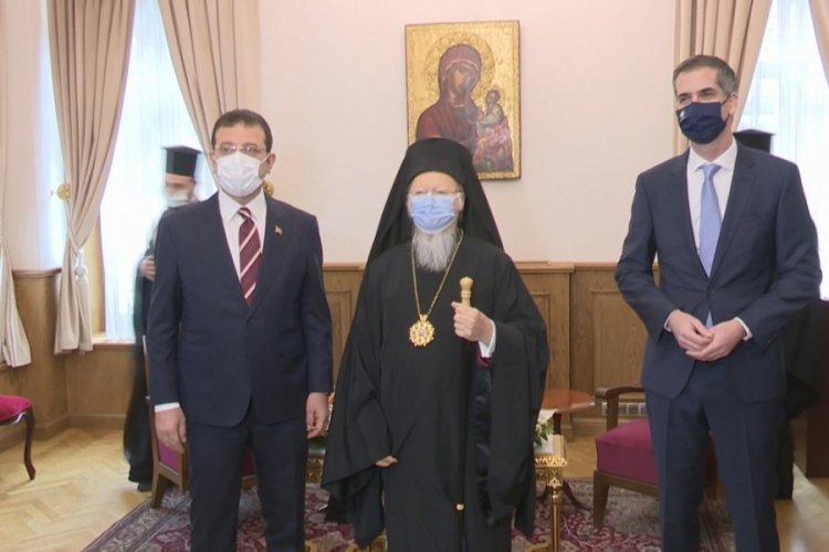İmamoğlu, Atina Belediye Başkanı ile g&ouml;r&uuml;şt&uuml;