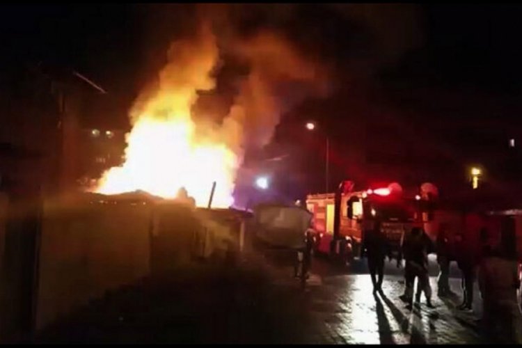 Edirne'de korkutan yangın!