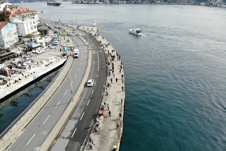 Balık&ccedil;ılar Bebek Sahili'ne akın etti
