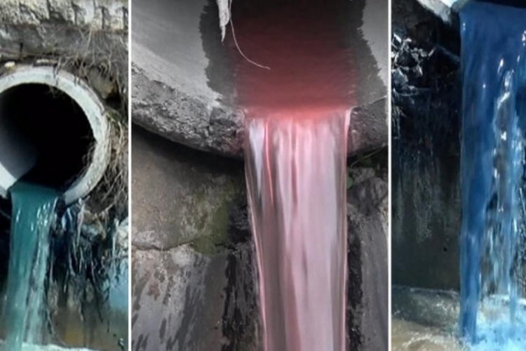 Korkutan g&ouml;r&uuml;nt&uuml;! Dere g&ouml;kkuşağına d&ouml;nd&uuml;