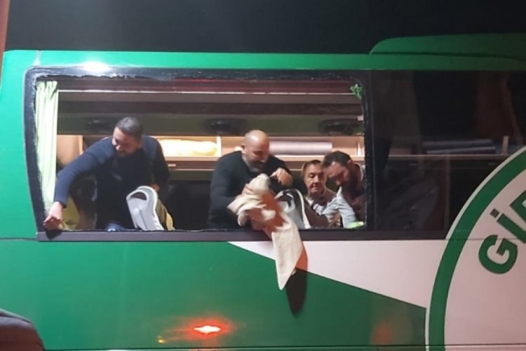 Giresunspor kafilesine taşlı saldırının ş&uuml;phelisi yakalandı