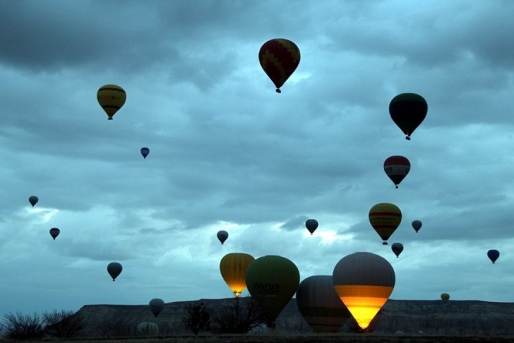 Kapadokya'da balon turları iptal edildi