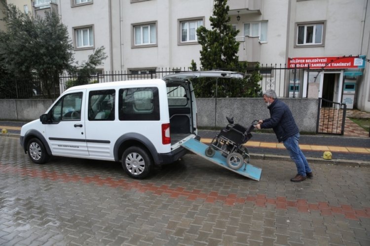 Bursa Nil&uuml;fer'de Tekerlekli Sandalye Tamirevi, Konak Mahallesi'ne taşındı