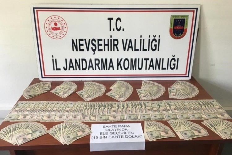 Nevşehir'de sahte 15 bin dolar ele ge&ccedil;irildi